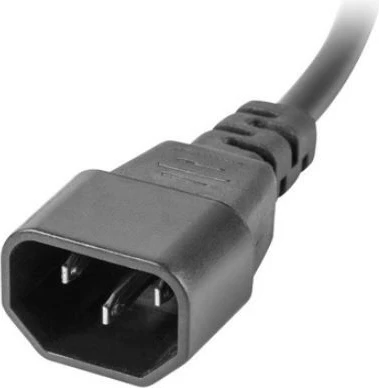 Listë rryme për rack Lanberg PDU-04E04I-0200-IEC-BK, 1U, 4xPL, 4xIEC C13, 2m, e zezë