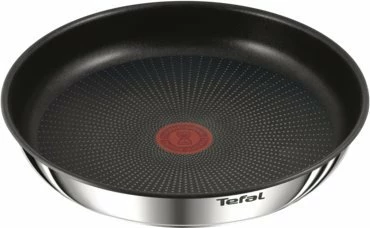 Set tiganësh Tefal Ingenio Emotion 24/28 cm, inox me veshje jo-ngjitëse, me dorezë të shkëputshme, 3 copë, argjendtë