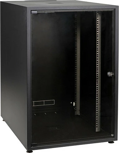 Kabinet rrjeti EFB Elektronik OFFICE 15U, 19", 600x800mm, derë xhami, IP20, i zi