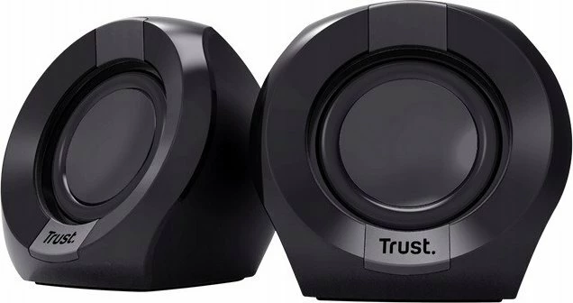 Altoparlantë për kompjuter Trust Polo 2.0 8 W, USB + 3.5 mm, 2.0, të zeza, set 2 copë