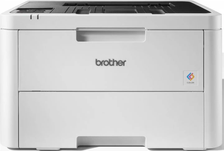 Printer Brother HL-L3215CW, lazer me ngjyra A4, Wi‑Fi 5GHz, USB, 2400 dpi, deri 18 ppm, 256 MB RAM, kasetë 250 fletë, Bardhë/Gri, me toner startues