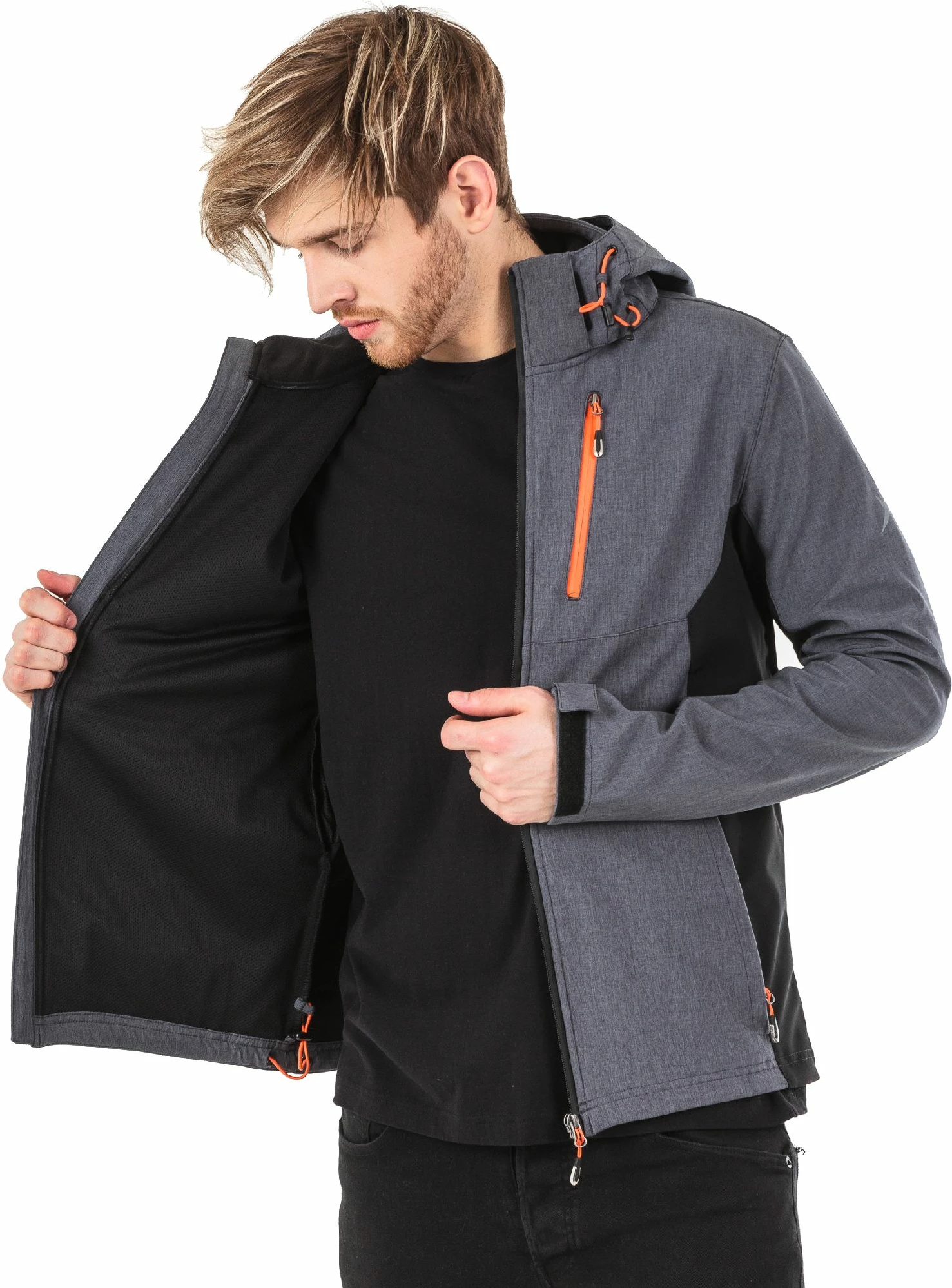 Xhaketë softshell Outhorn, madhësi 2XL, Hydropile Soft 5000, gri