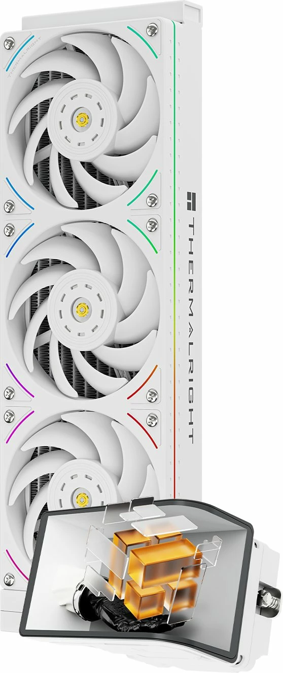 Ftohje me ujë AIO Thermalright Wonder Vision 360 UB ARGB, radiator 360mm, LCD 6.67\", 3x120mm PWM, e bardhë