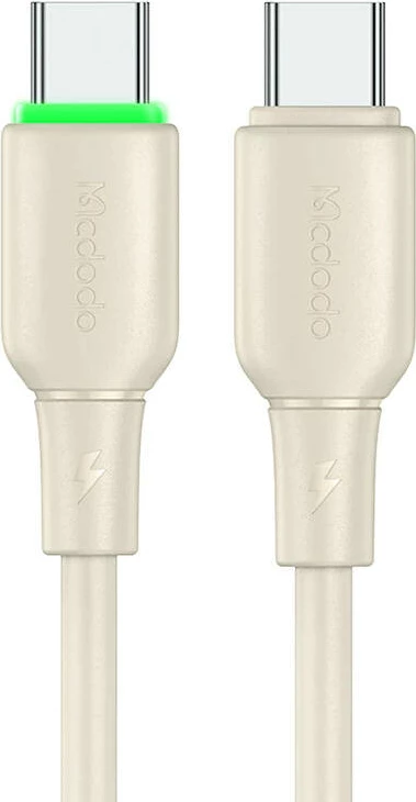Kabllo USB-C në USB-C Mcdodo CA-4770, 1.2m, 65W, bezhë