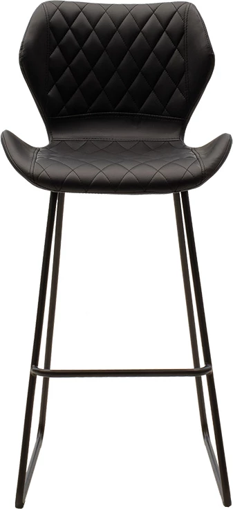 Karrige për bar Theo metalike, ngjyrë e zezë, set prej 2 copë