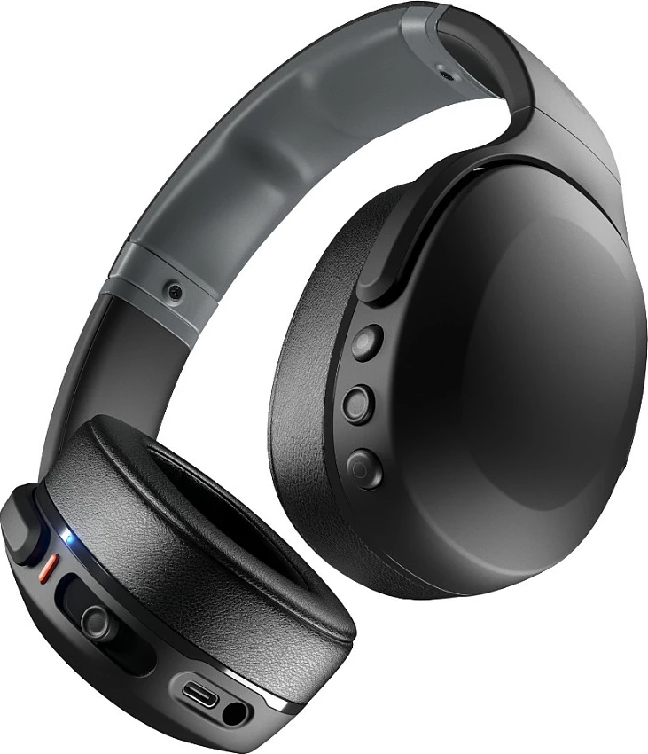 Kufje wireless Skullcandy Crusher Evo, Bluetooth 5.0, 40 orë bateri, me kabëll 3.5mm, të palosshme, të zeza
