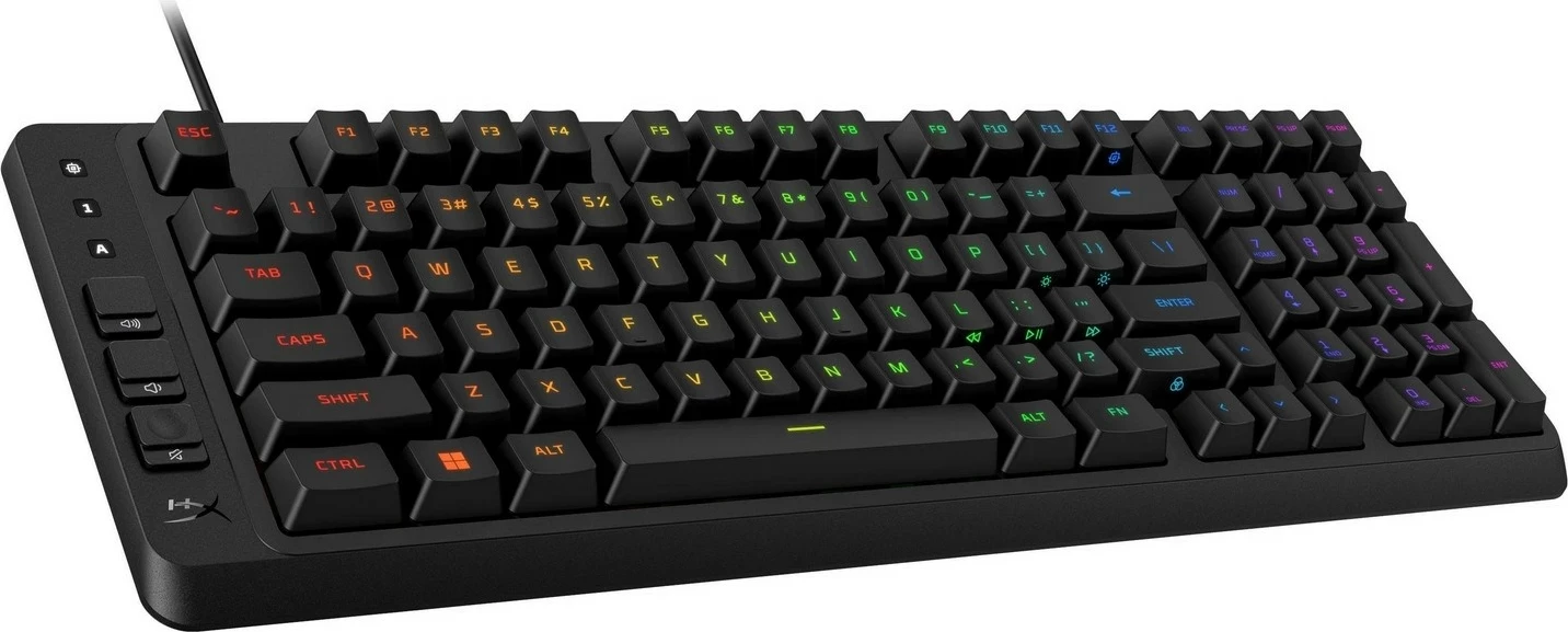Tastierë gaming HyperX Eve 1800, RGB, me kabllo, membrane, e zezë