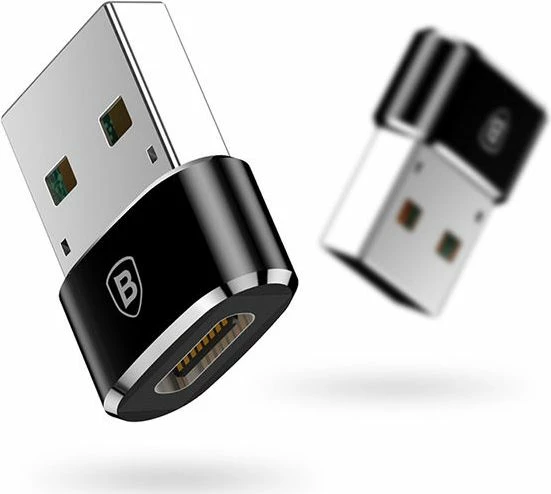 Adapter USB Baseus 28297-uniw USB-A në USB-C, USB 2.0, i zi