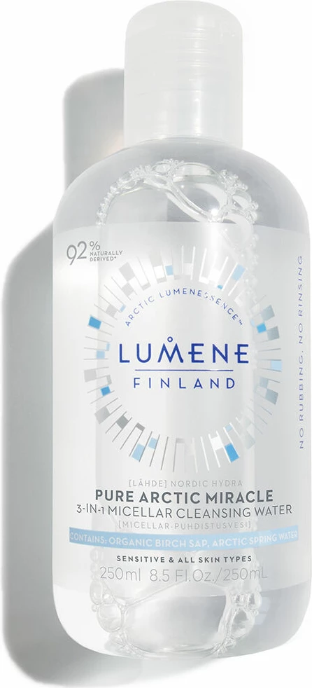 Ujë micelar për femra Lumene Nordic Hydra Lahde Pure Arctic Miracle 3-in-1, 250ml