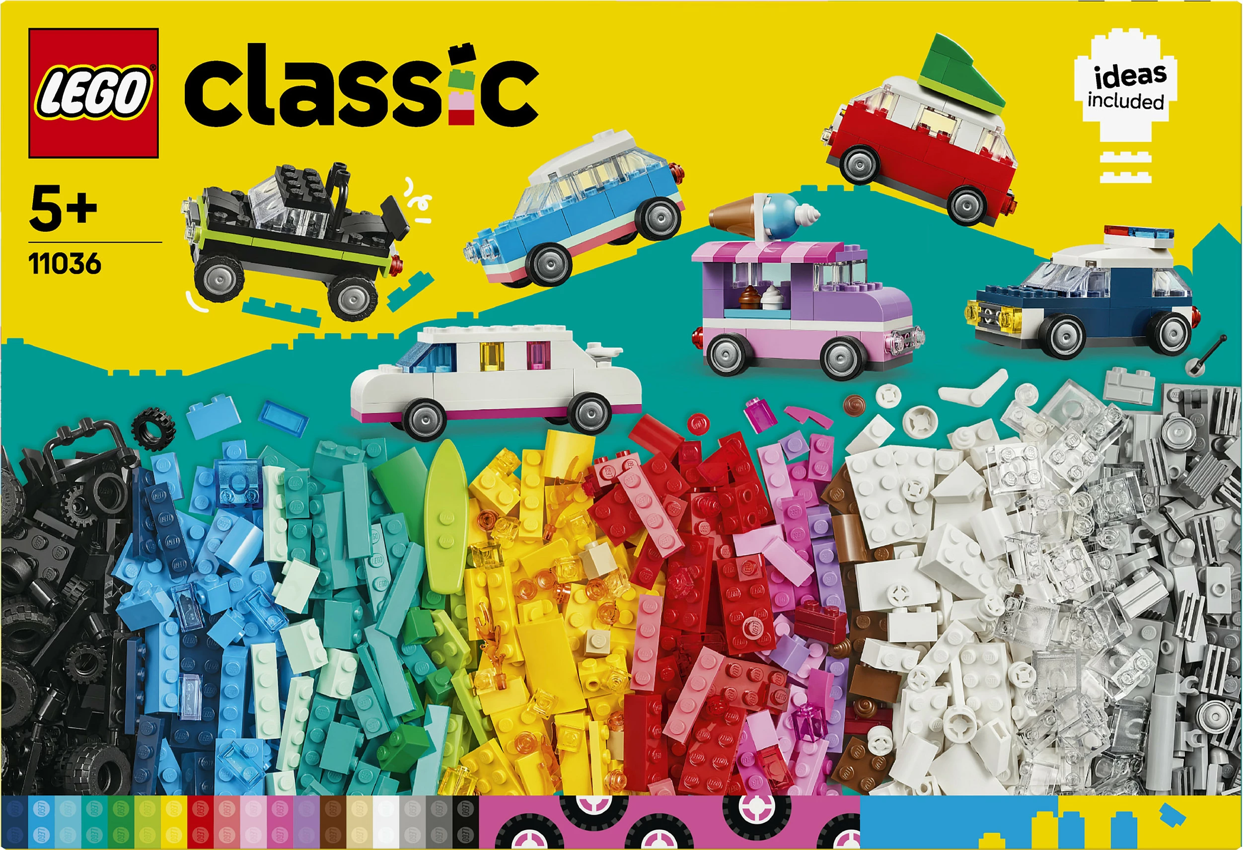 Set ndërtimi LEGO Classic 11036, 900 pjesë, ngjyra të ndryshme