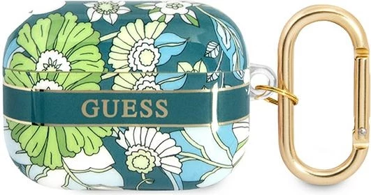 Mbështjellës Guess Flower Strap për AirPods Pro, Gjelbër
