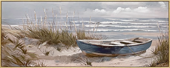 Pikturë në kanavacë Barcu I Inart me kornizë, 150x3.5x60cm