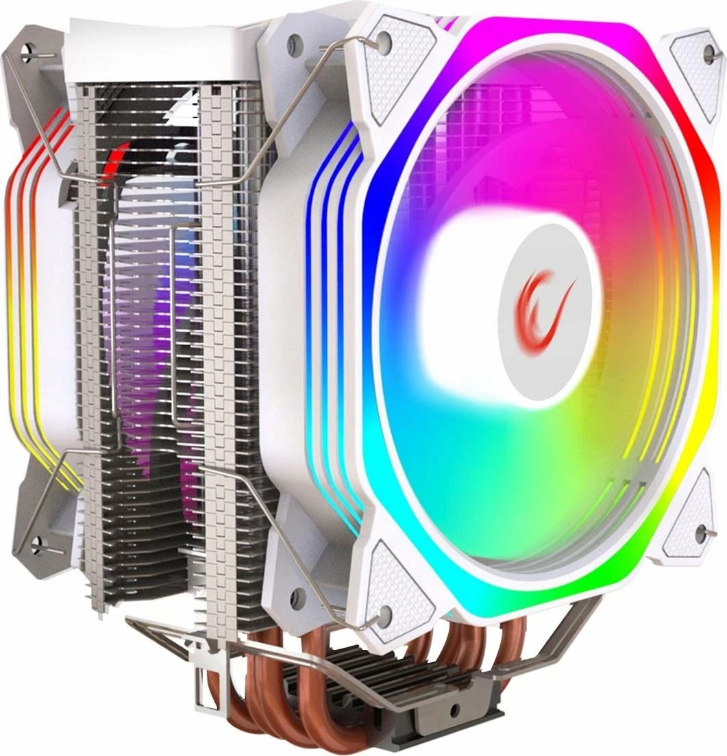 Ftohës CPU Rampage Octagon C60 (OCTAGONC60-WHITE), 2x120mm, ARGB, TDP 180W, i bardhë