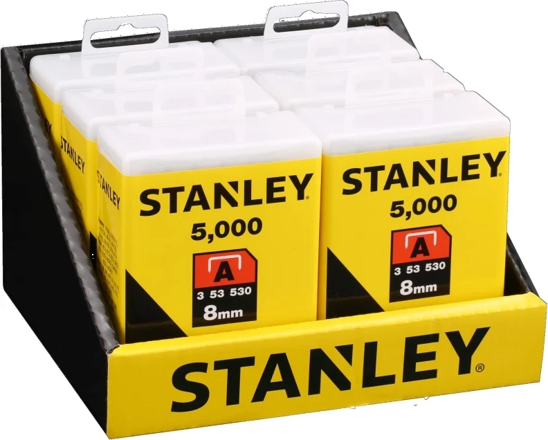 Kapëse për stapler Stanley 1-TRA205-5T, Tip A (53), 8mm, 5000 copë