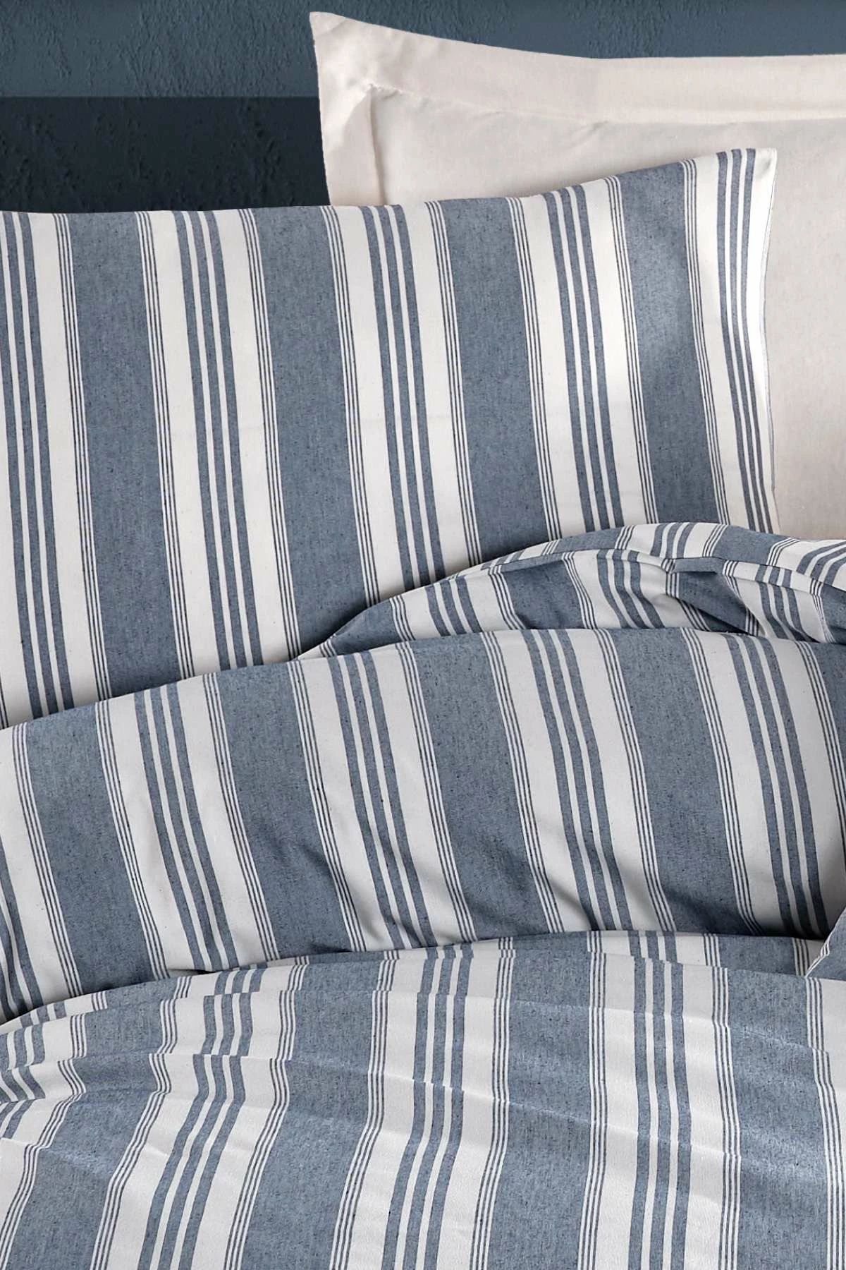 Set mbulesë jorgani për një person, L'essentiel, Soft Line, ngjyrë navy