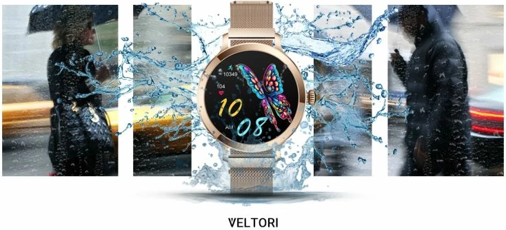 Smartwatch për femra VELTORI, rozë