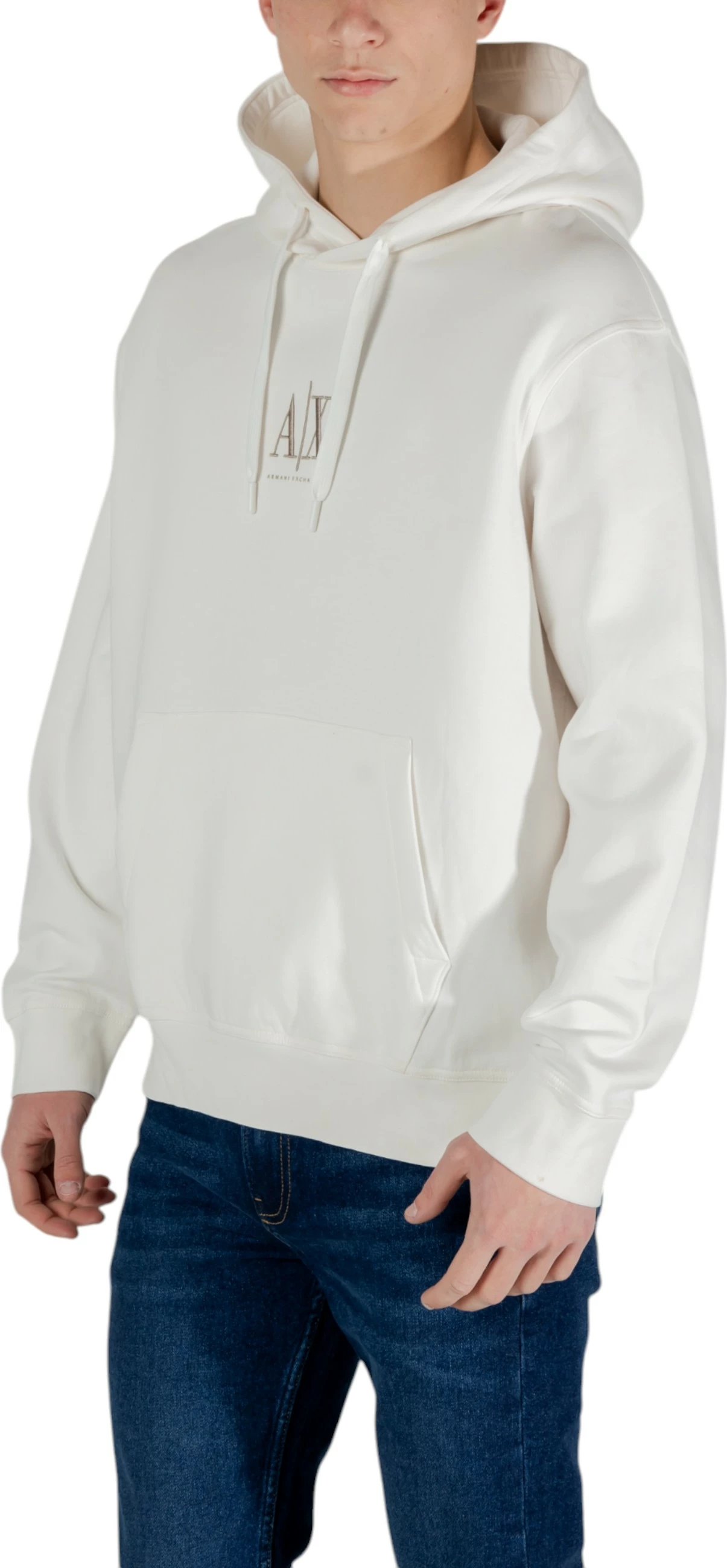 Duks me kapuç për meshkuj Armani Exchange XM000369 AF10818, krem [Madhësia: S]