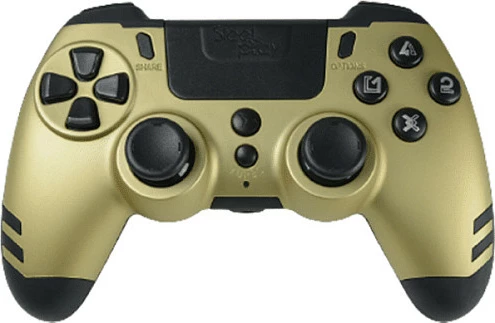 Kontroller gamepad wireless LEXIP Metaltech, për PC/PlayStation 4, RF 2.4GHz, 600mAh, Gold