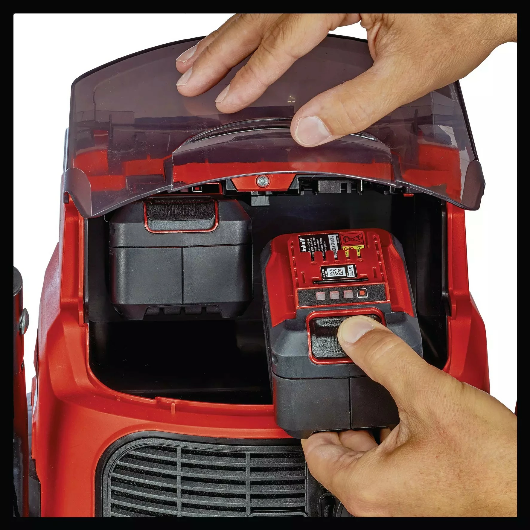 Fshesë me kova Einhell TE-VC 36/30 Li S-Solo, 30L, pa kabllo, pastrim i lagësht dhe i thatë, e zezë/e kuqe/e hirtë