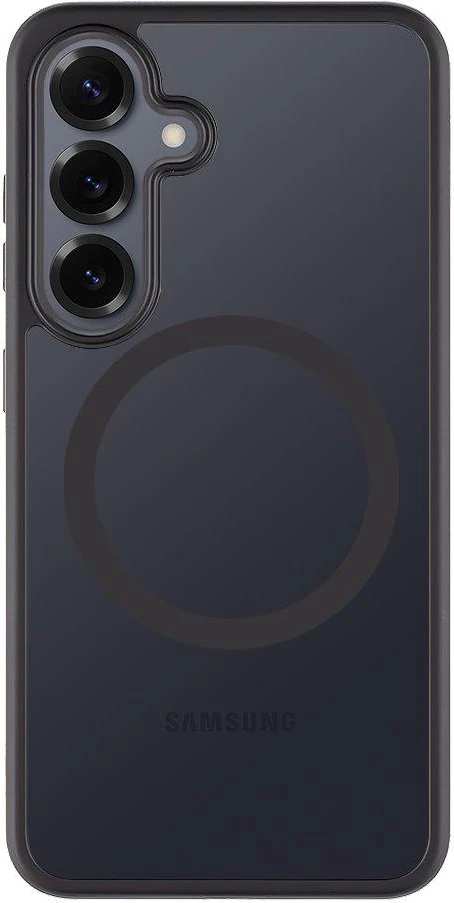 Mbështjellës Tactical Asphalt MagForce për Samsung Galaxy S25 5G, MagSafe, anti-shok, TPU/PC, e zezë transparente