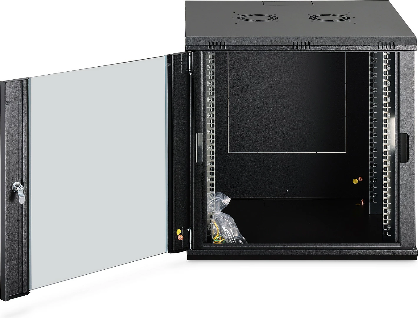Kabinet rrjeti muror Digitus Dynamic-N 12U, 600x600mm, i zi