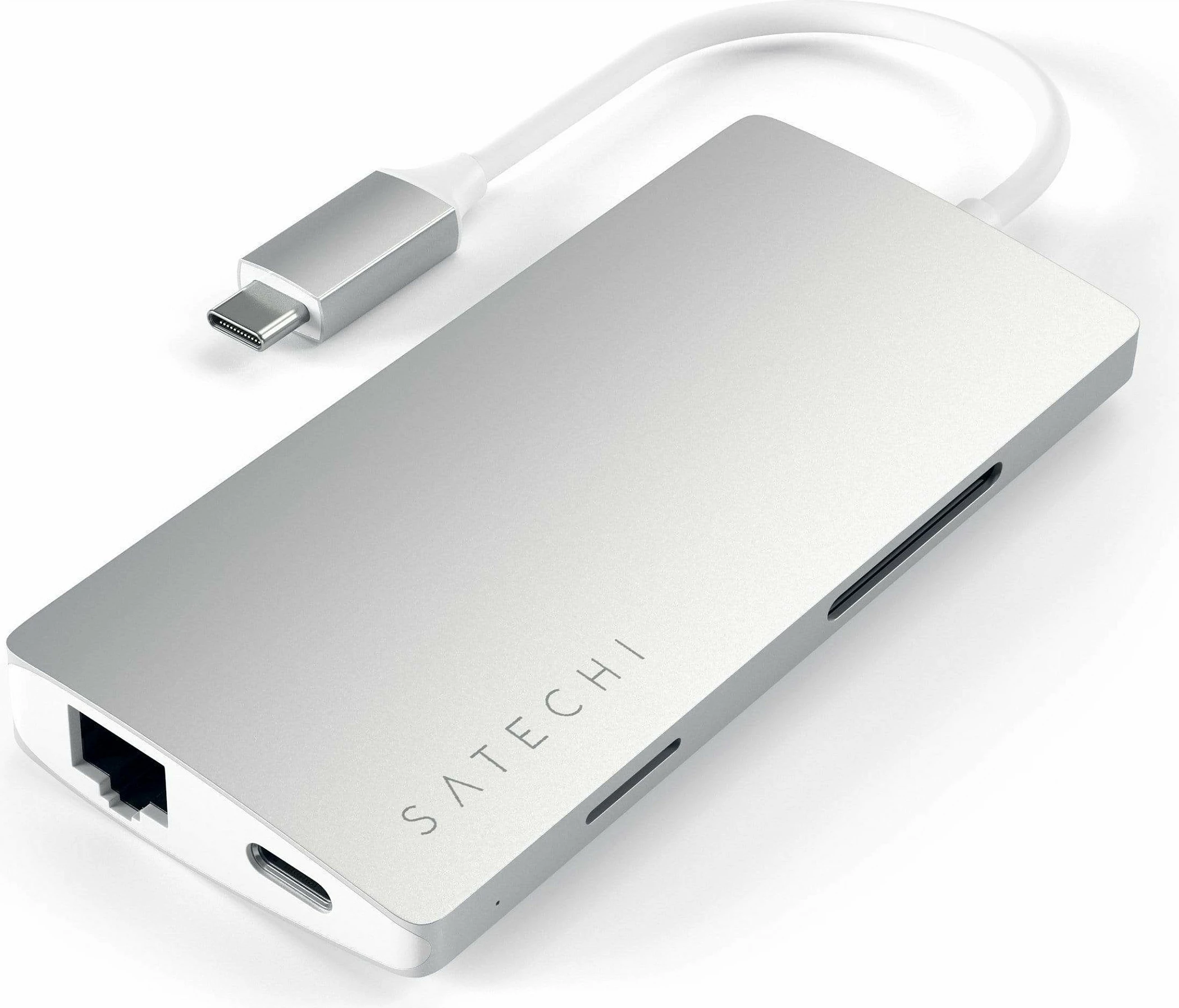 Hub USB-C Satechi ST-TCMA2S V2, Multi-Port 8-në-1, argjend