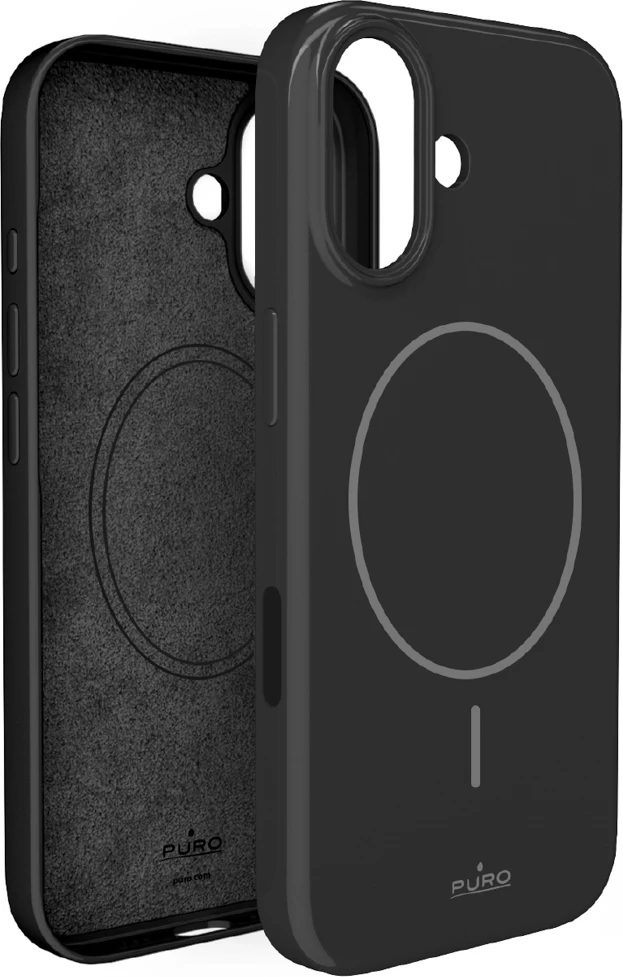 Mbështjellës Puro Pulse për iPhone 17, polikarbonat, i zi