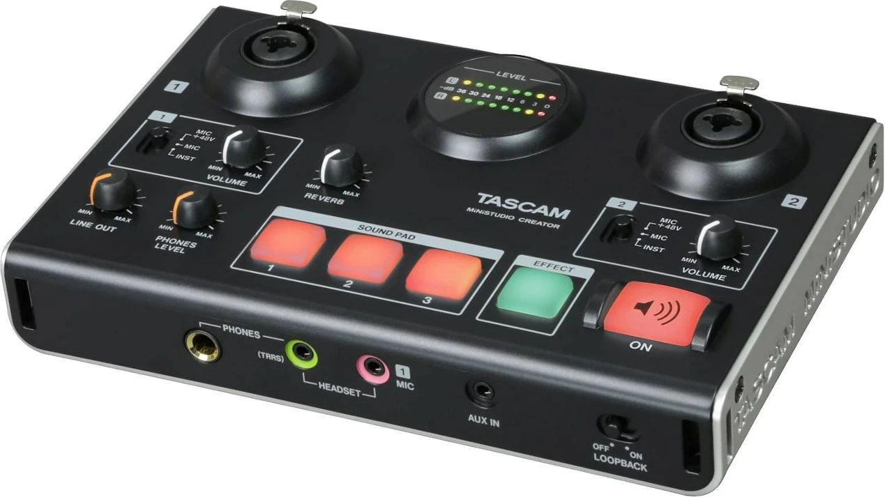 Audio interface TASCAM US-42B MiniStudio Creator, i zi