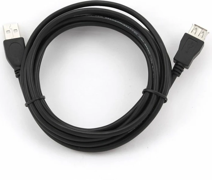 kabllo USB zgjatje Gembird CCP-USB2-AMAF-10, e zezë, 3m