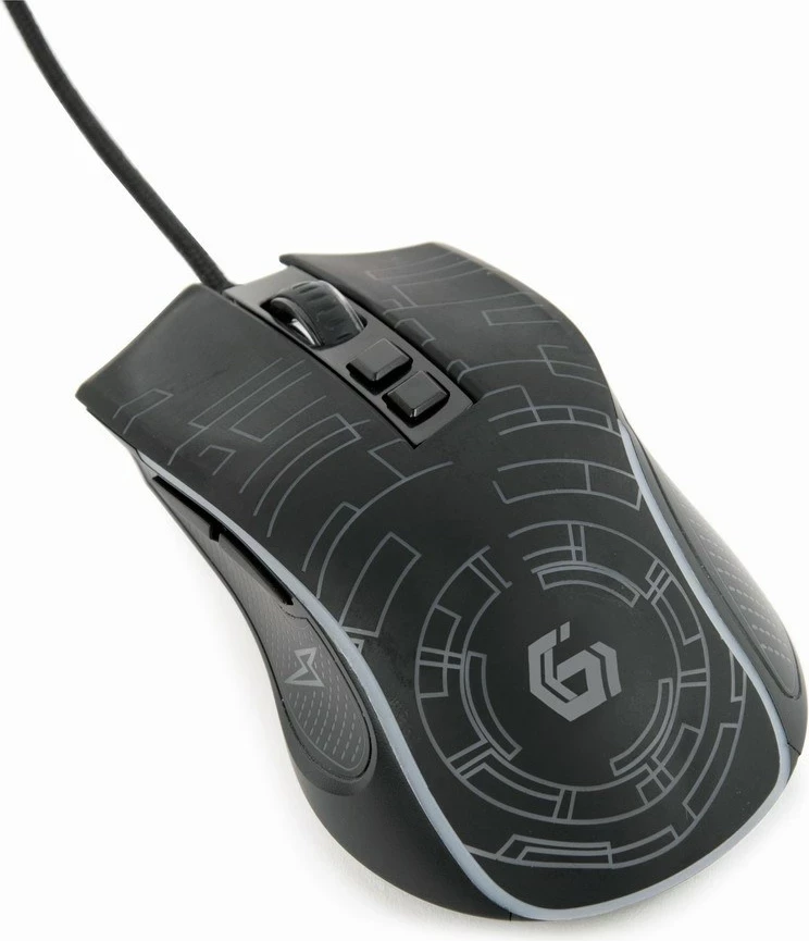 Maus për gaming Gembird MUSG-RGB-01, i zi
