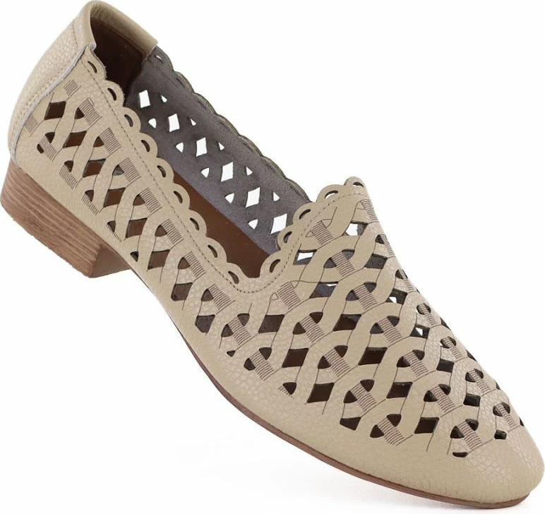 Këpucë lëkure për femra Jezzi OL50-1, bezhë