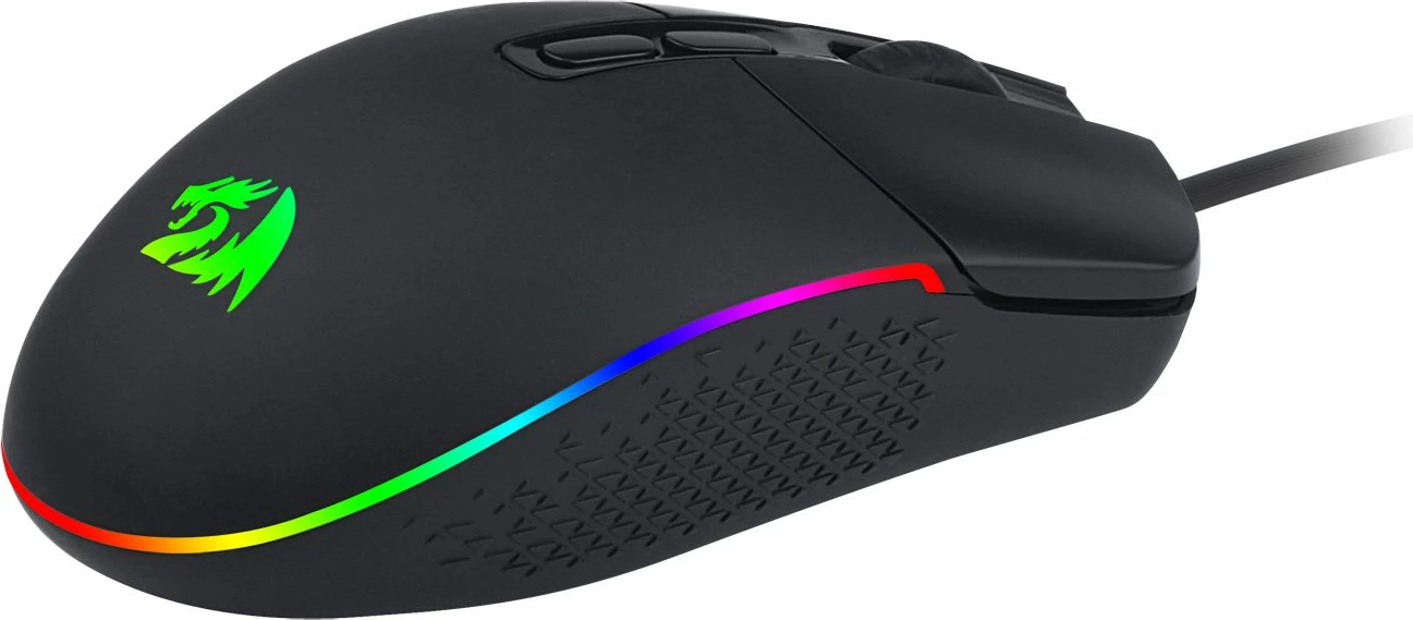 Maus Redragon Invader M719 RGB, 10000 DPI, me kabllo, 7 butona, i zi