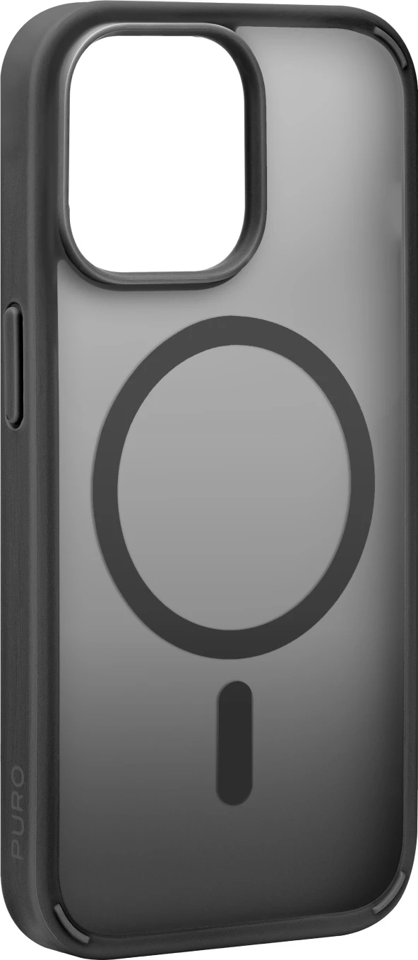 Mbështjellës Puro Gradient MagSafe për iPhone 15 Pro Max, silikon, zi