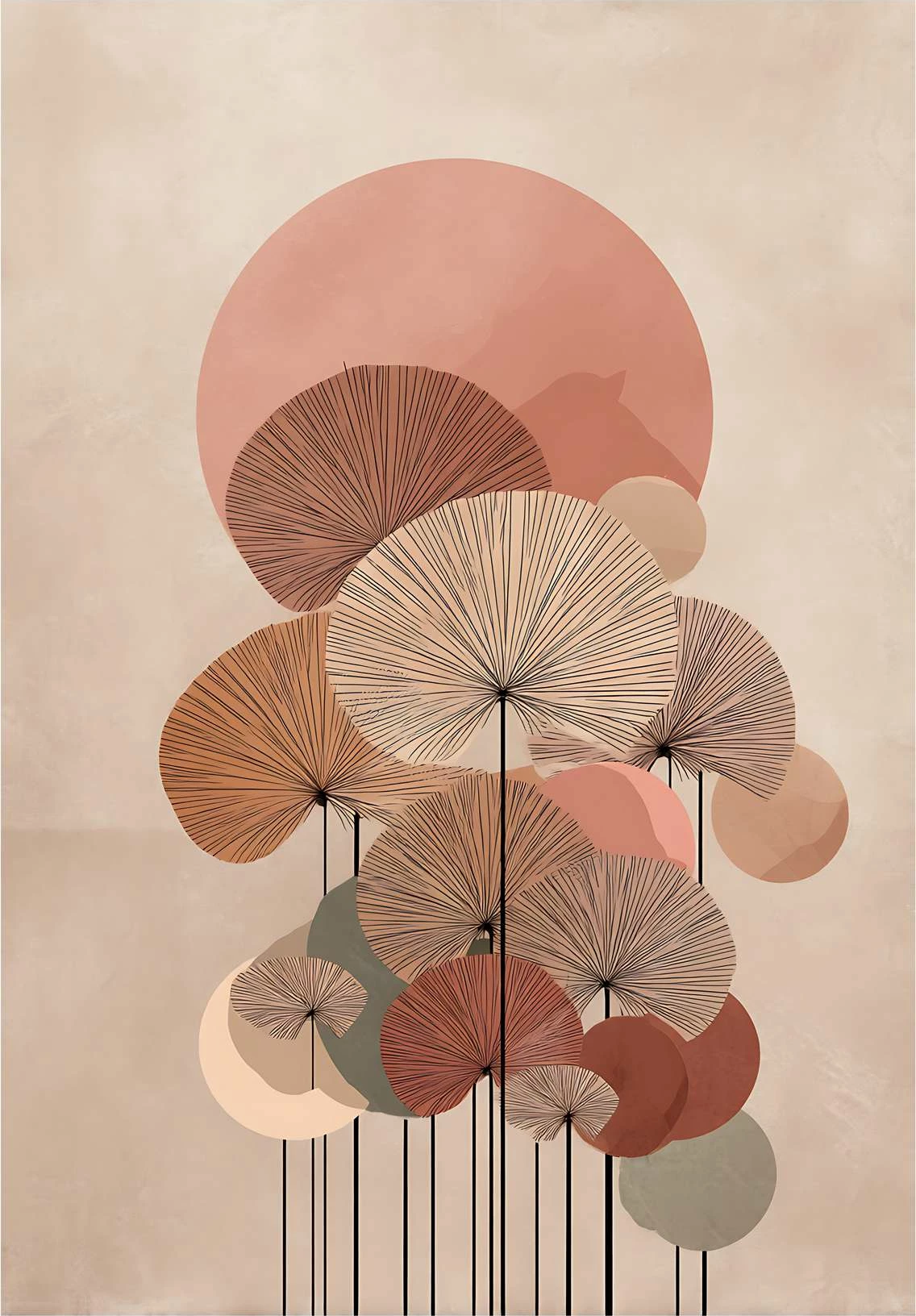 Pikturë dekorative me kornizë, MDF, Wallity, Mp-00110, shumëngjyrëshe, 21x30 cm