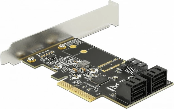Kartelë PCIe DeLOCK 90395, 5x SATA III 6Gb/s, e gjelbër