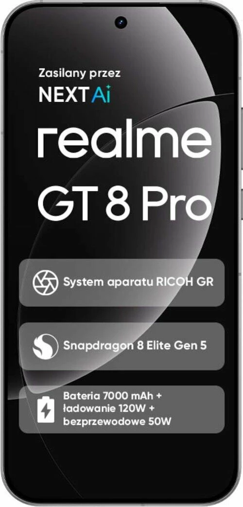 Celular Realme GT 8 Pro 5G 16/512GB, i bardhë