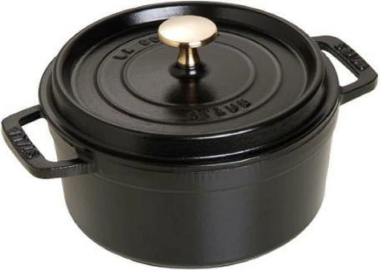 tenxhere gize Staub roaster 18 cm e rrumbullakët 40509-485-0, e zezë