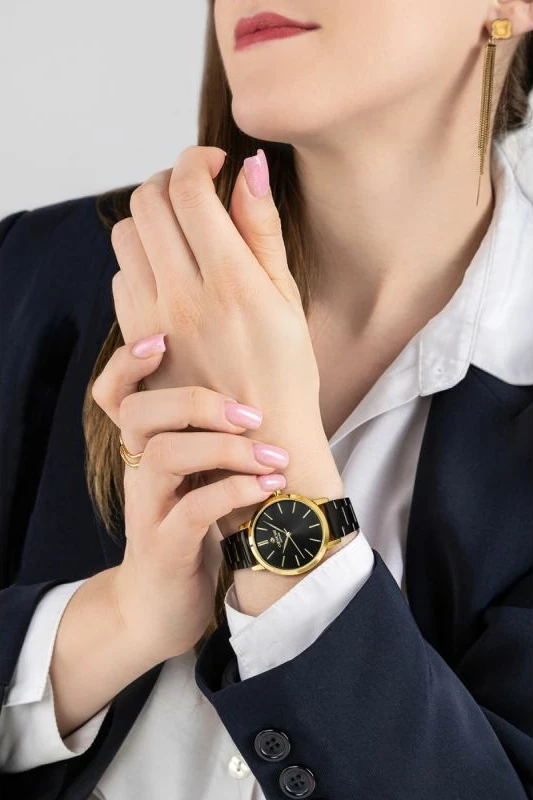 Orë dore femrash Giewont GW2360-B4, gold black, set