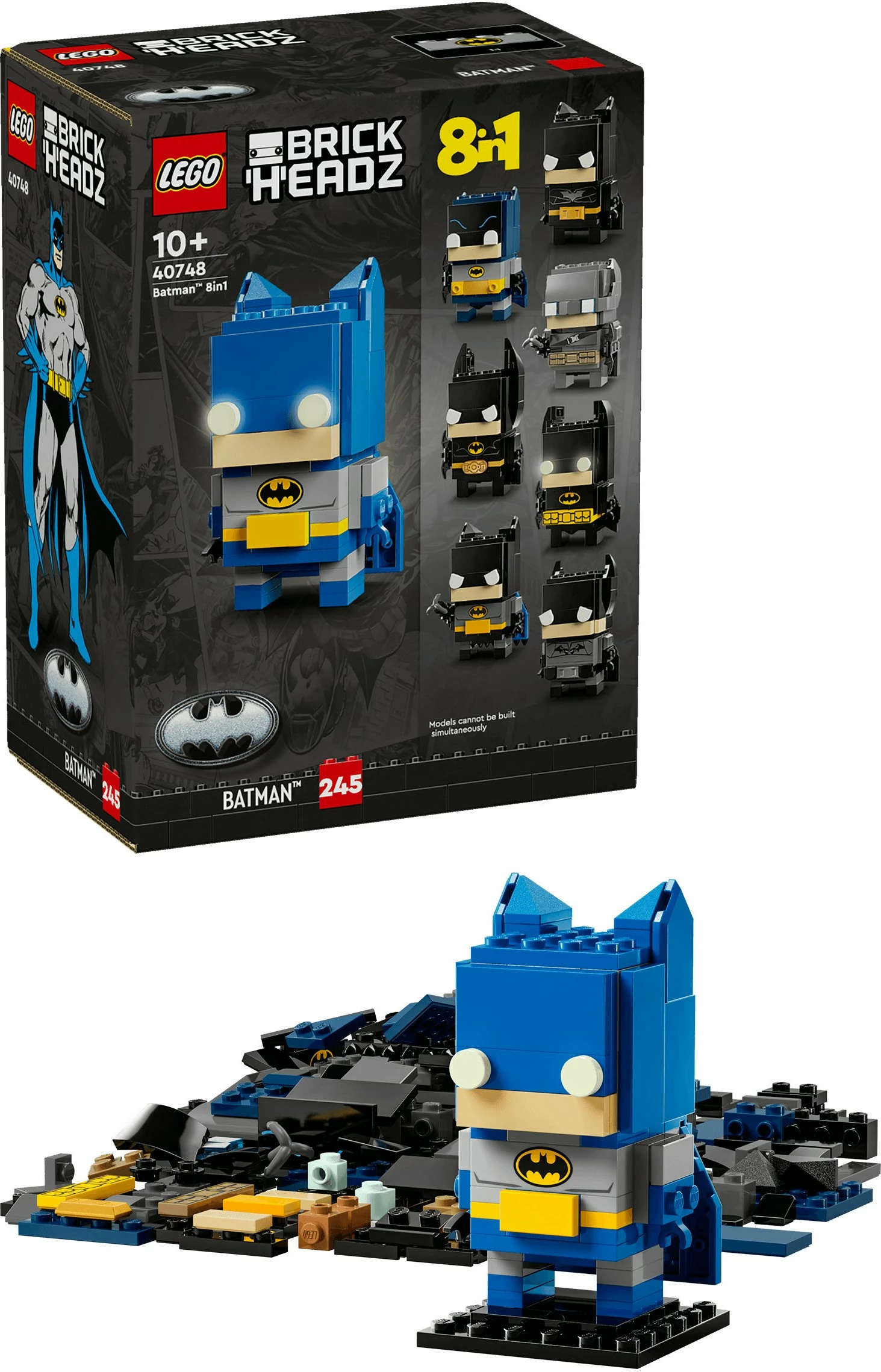 Set ndërtimi LEGO 40748, Batman 8in1, 325 pjesë, shumëngjyrësh