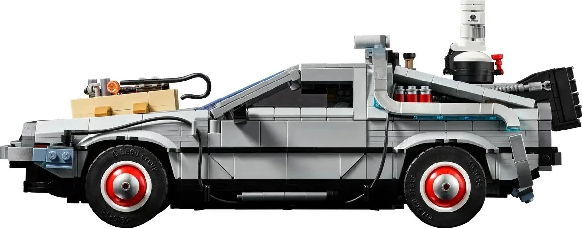 Set LEGO ICONS 10300 makinë kohe Back to the Future, 1872 pjesë, për të rritur, Gri