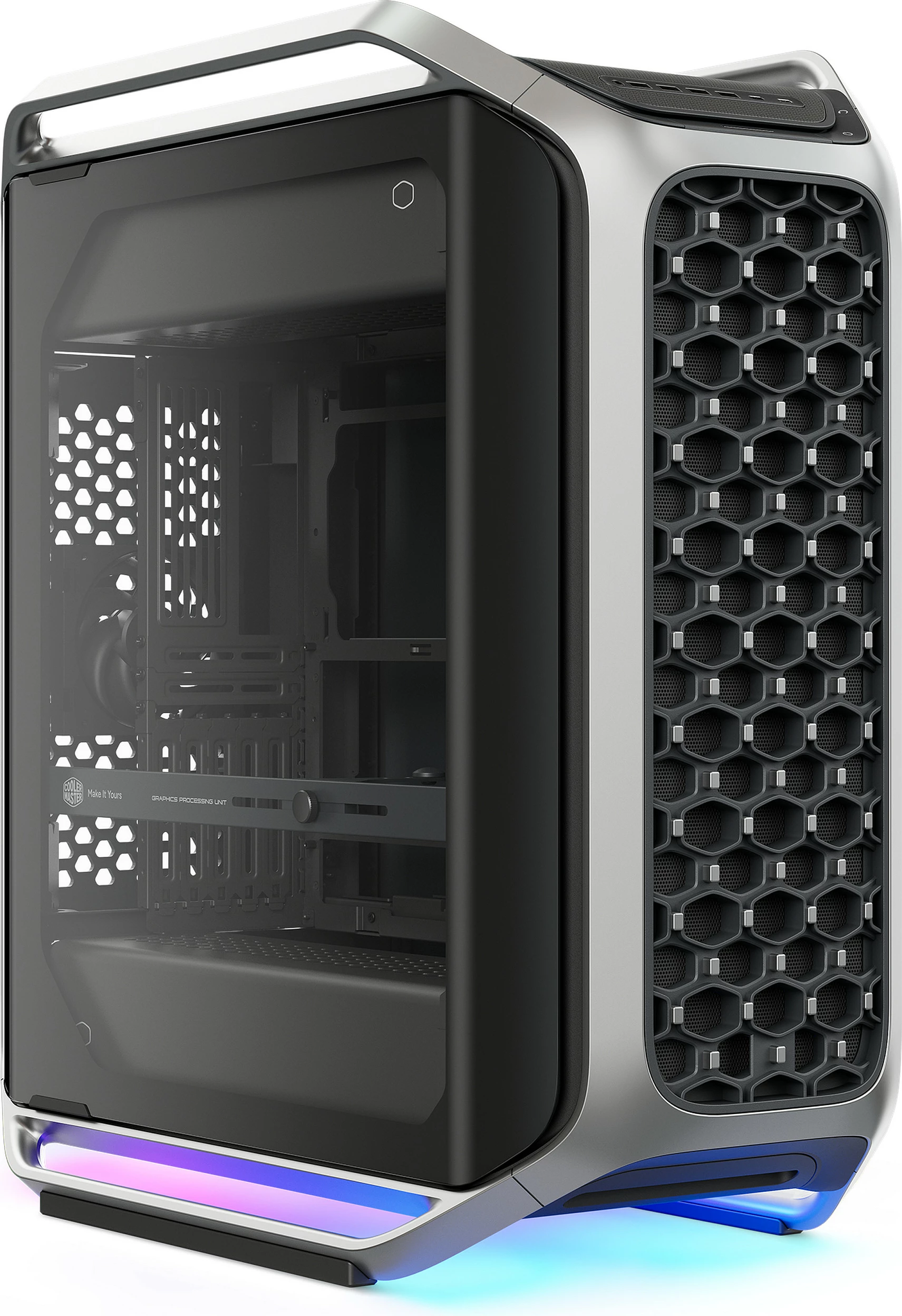 Kasë Cooler Master Cosmos Alpha (2025) Full Tower ATX, xham anësor, USB 3.2, zi/argjendtë