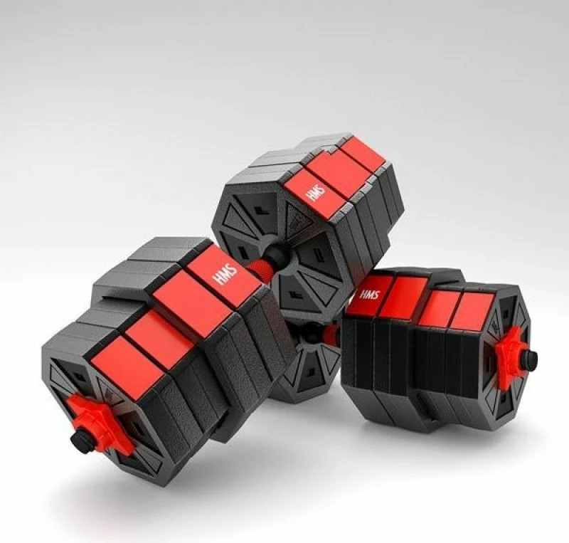 Set pesha trajnimi HMS unisex, të kuqe/zeza