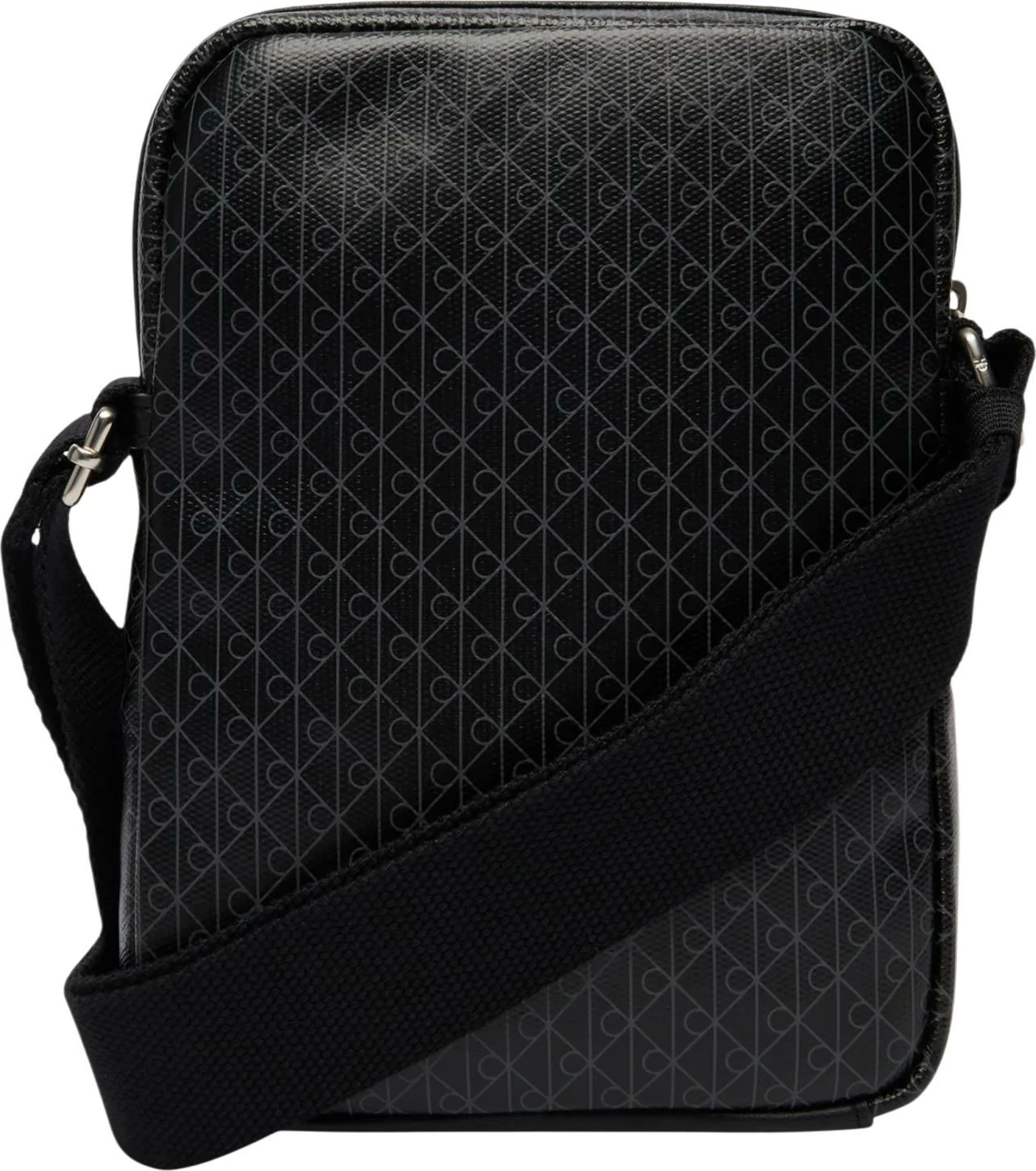 Çantë crossbody Calvin Klein Slim Reporter LV04D3334G për meshkuj, e zezë