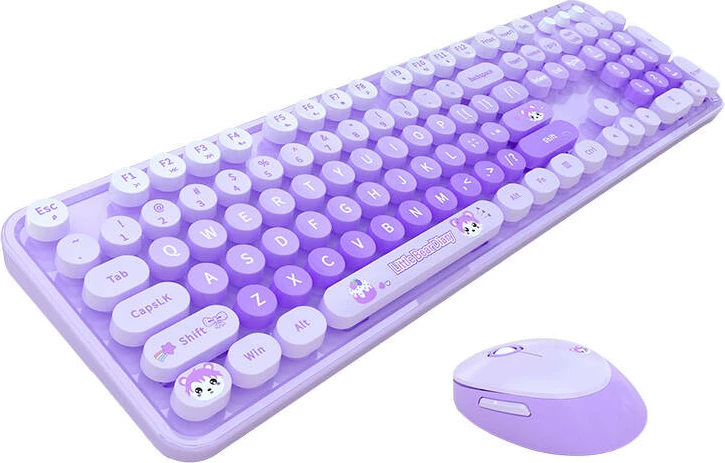 Set tastierë dhe maus wireless MOFII Sweet New SMK-623387AG, vjollcë