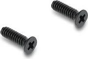Adapter panel-montim DeLOCK RCA femër-femër, flat, zi/verdhë