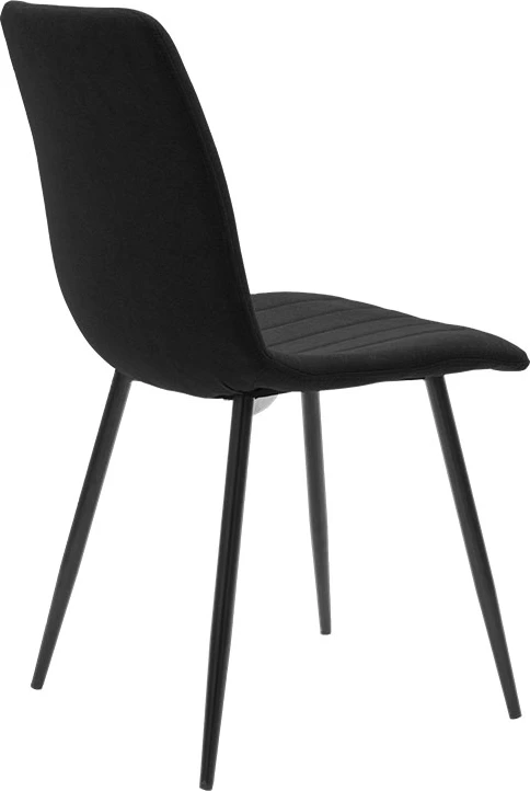 Set tavoline me 4 karrige Natali-Noor, MDF, ngjyrë gri-e bardhë, këmbë natyrale, 120x80x76cm