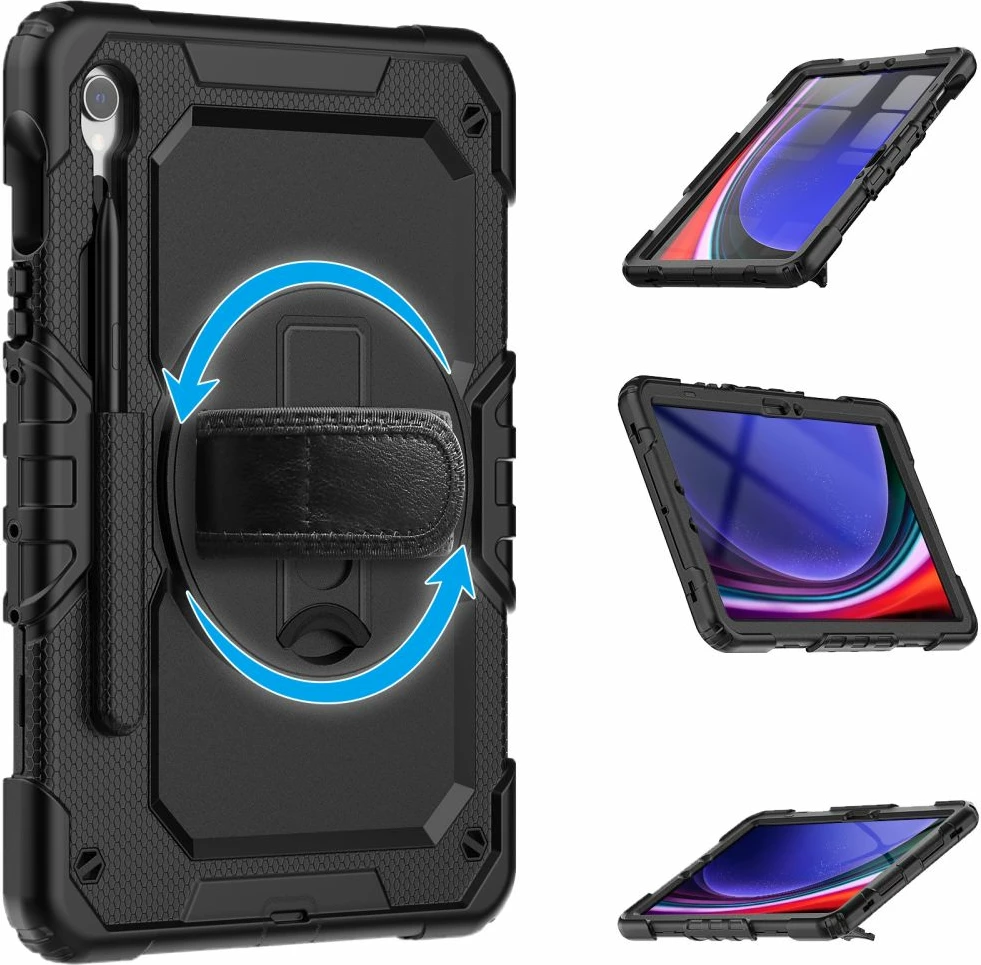 Mbështjellës Tech-Protect Solid360 për Samsung Galaxy Tab S9 FE 10.9" X510/X516B, i zi