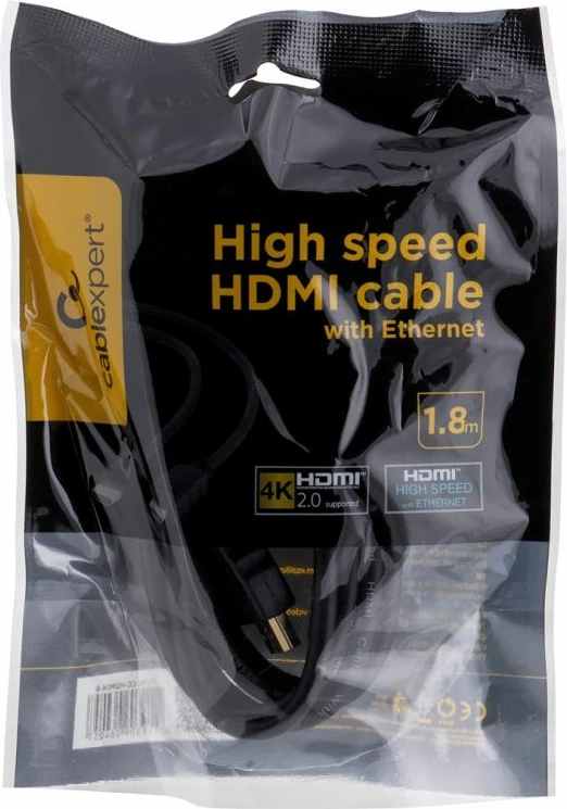 kabllo HDMI Gembird CC-HDMI4-6, 1.8m, e zezë
