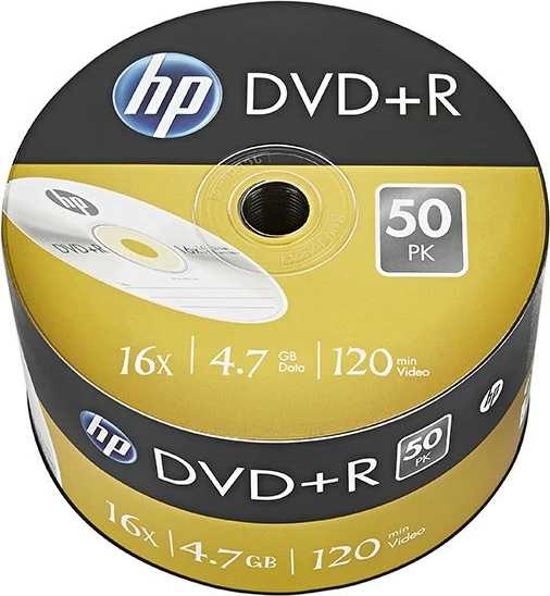 Media optike DVD+R, HP, 69305, 4.7GB 16x, 120 min video, pa LightScribe, jo i printueshëm, pak 50 Spindel