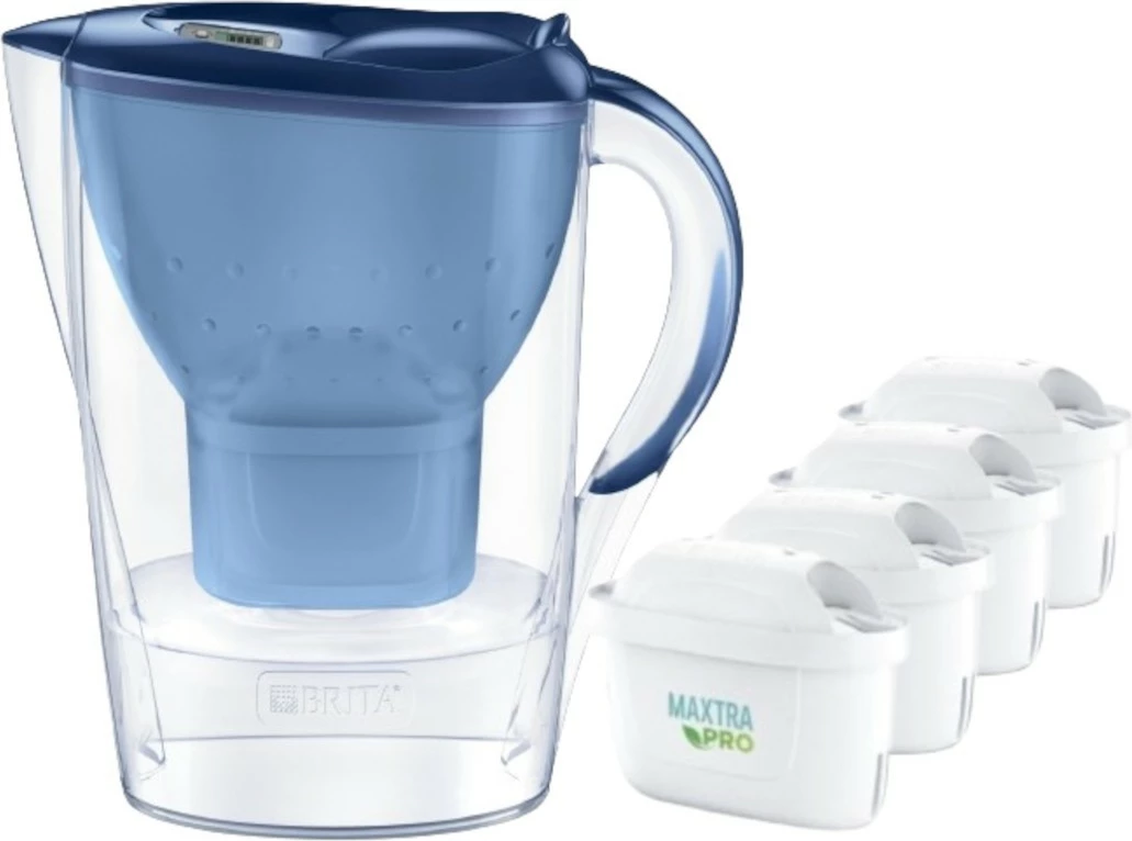 Set filter uji Brita Marella XL me 4 patrona MAXTRA PRO, 3.5L, Blu